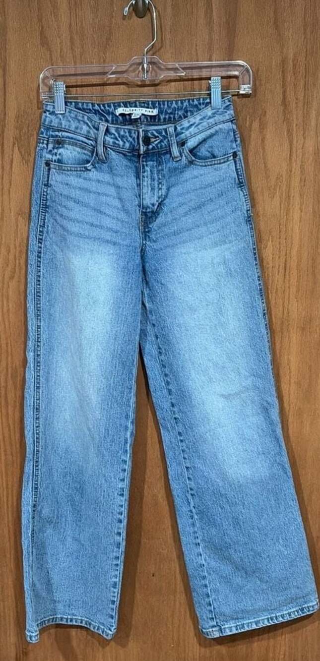 Celebrity Pink Women Light Wash Wide Leg Jeans Size 3/26